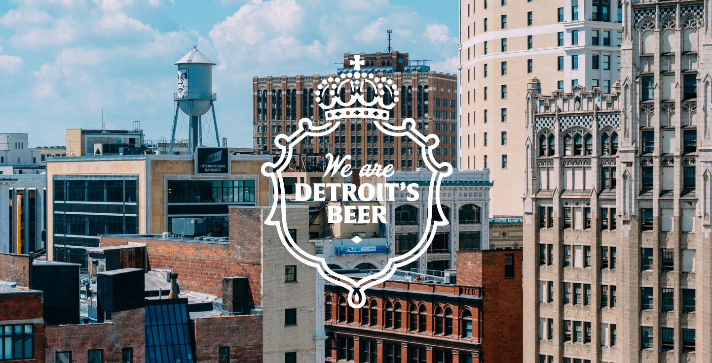 "We are Detroit's Beer" on City Skyline Stroh's