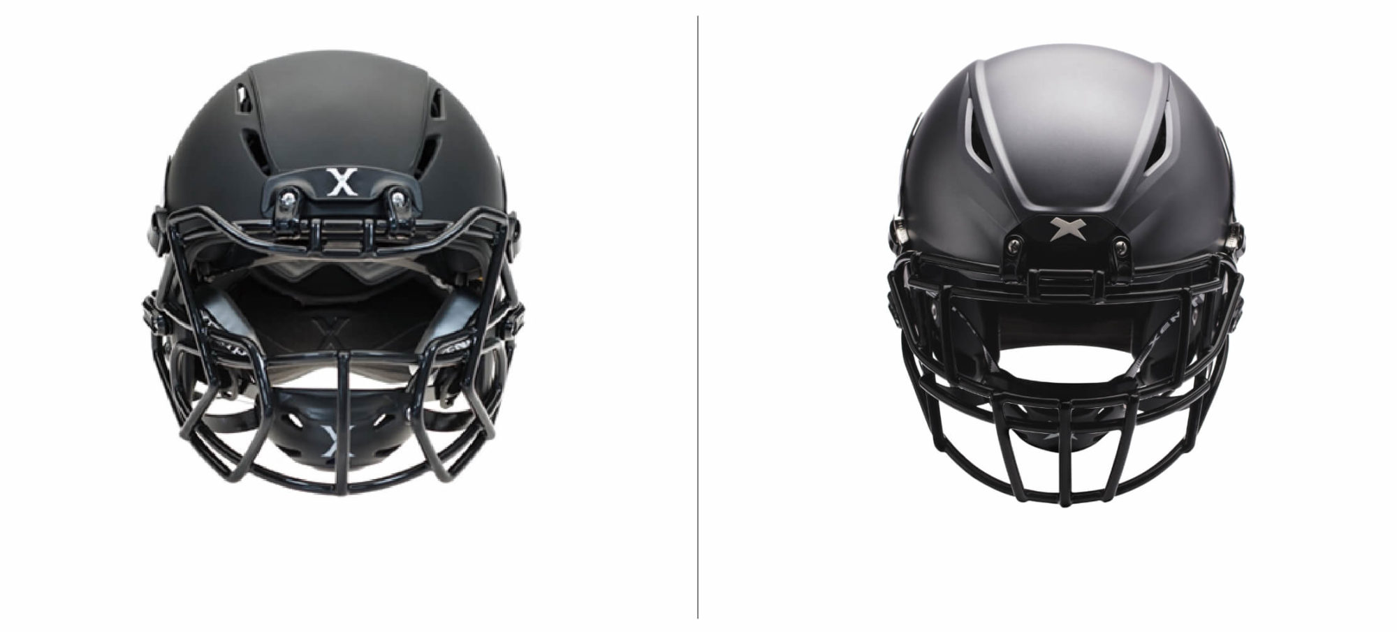 Xenith Logo on Helmet Before After
