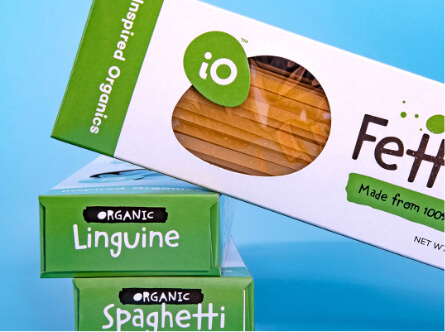 Inspired Organics Noodles Packaging Design