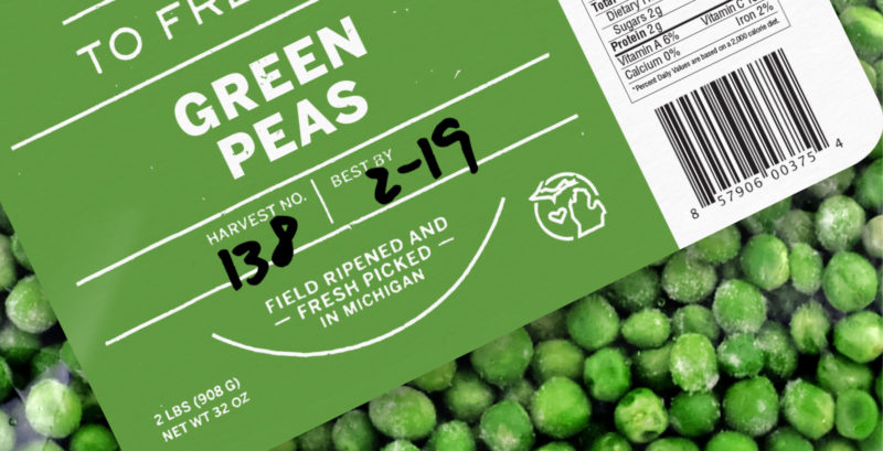 Michigan Farm To Freezer Green Peas Package