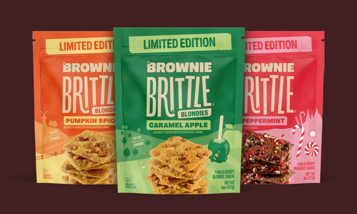 Brownie Brittle limited edition packaging