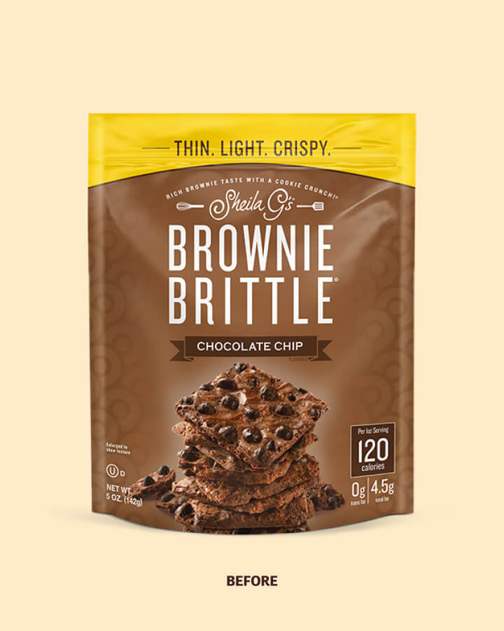 Brownie Brittle before package