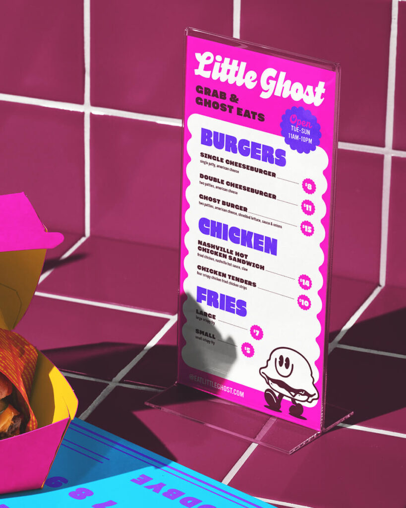 Little Ghost menu
